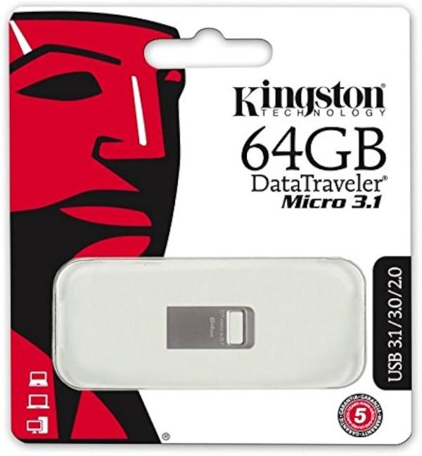 64GB KINGSTON USB 3.1 USB DATA TRAVELLER MICRO DTMC3