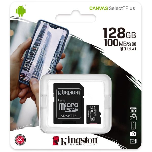 128GB MICRO SD CARD KINGSTON CLASS 10