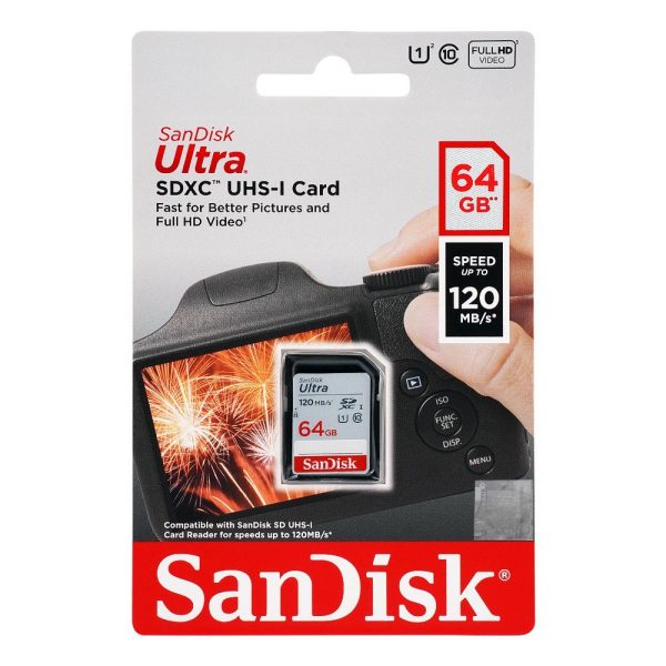 64GB SANDISK ULTRA SDHC/SDXC UHS-I