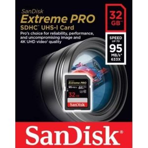 32GB SANDISK EXTREME PRO SDHC/SDXC UHS-I