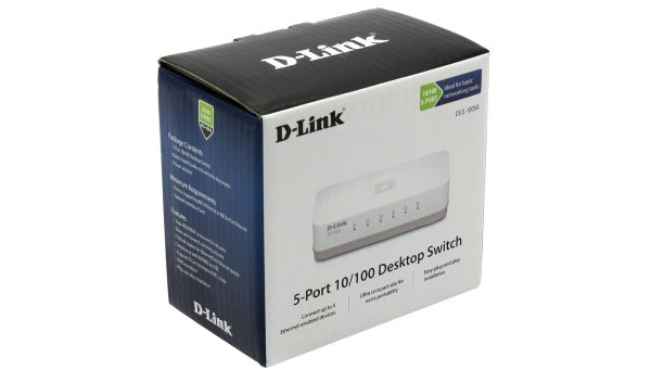 D-Link 5-Port Fast Ethernet Desktop Switch DES-1005A