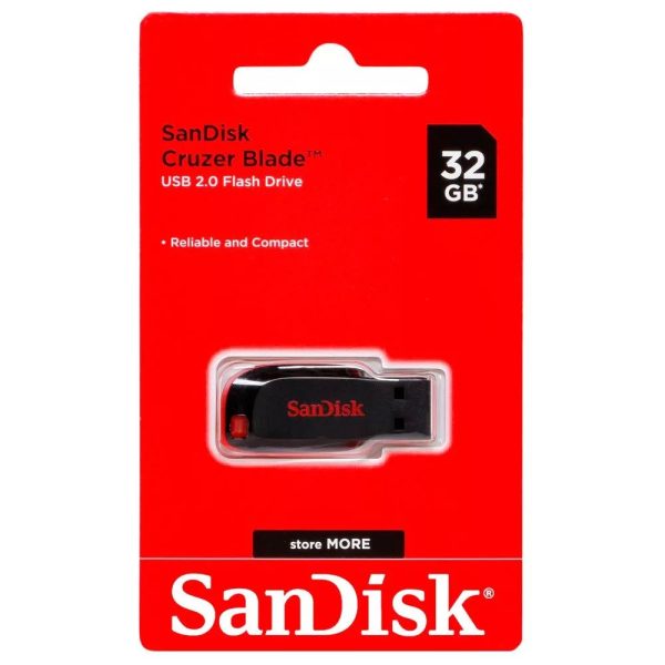 32GB Sandisk CRUZER BLADE USB FLASH DRIVE