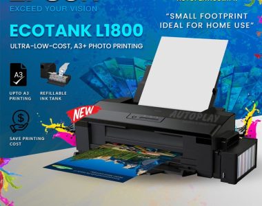 Experience superior A3 printing with the Epson L1800 Printer. Unlock professional-quality prints with precision and detail, perfect for photography, design, and creative projects. Elevate your printing experience with this versatile and high-performance printer from Epson