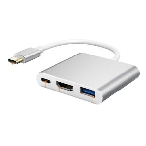 USB3.1 Type C to VGA + USB3.0 + Type C 3.1 OTG Adapter
